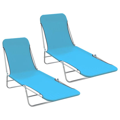 Sunlounger | Set of 2 | Blue