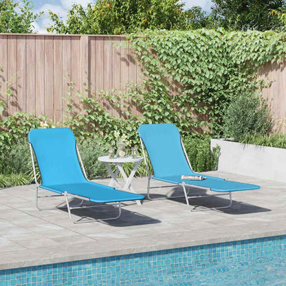 Sunlounger | Set of 2 | Blue