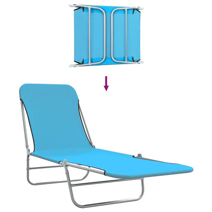 Sunlounger | Set of 2 | Blue