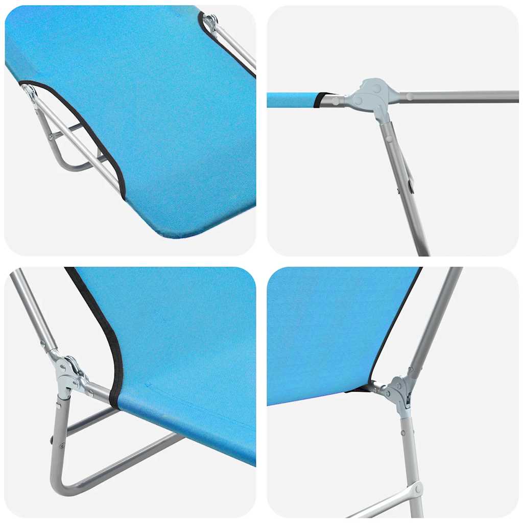 Sunlounger | Set of 2 | Blue