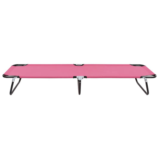 Sun Lounger | Pink | Powder-coated steel | Large | Foldable