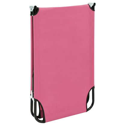 Sun Lounger | Pink | Powder-coated steel | Large | Foldable