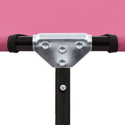 Sun Lounger | Pink | Powder-coated steel | Large | Foldable