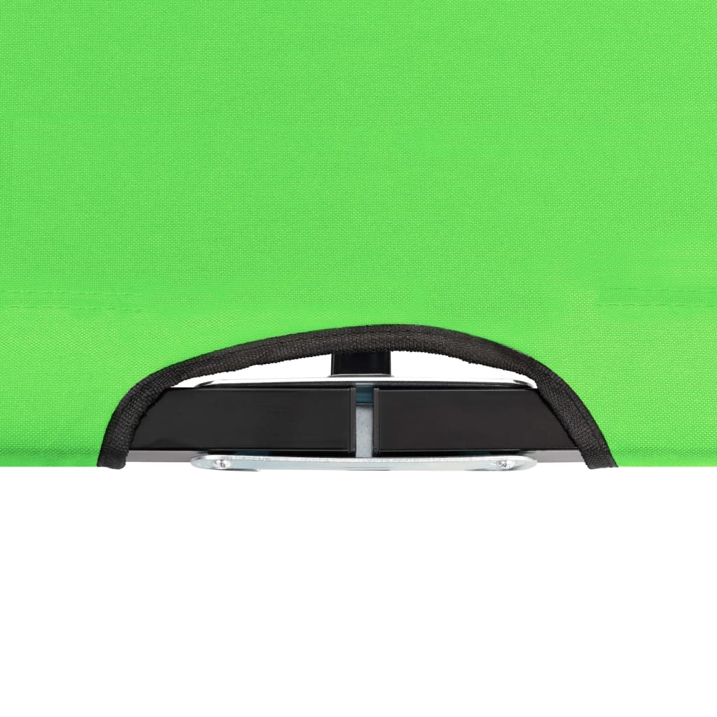 Sun Lounger | Green | 600 D Polyester, Powder-coated Steel | Double
