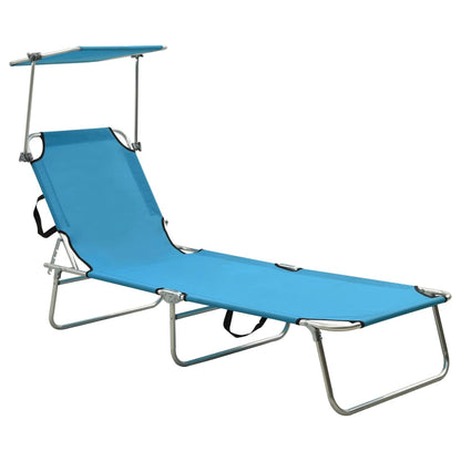Sun Lounger | Blue | Aluminium frame, 600D polyester fabric | Standard