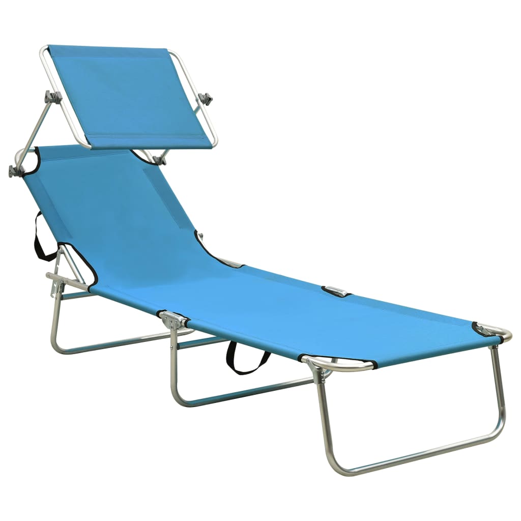 Sun Lounger | Blue | Aluminium frame, 600D polyester fabric | Standard