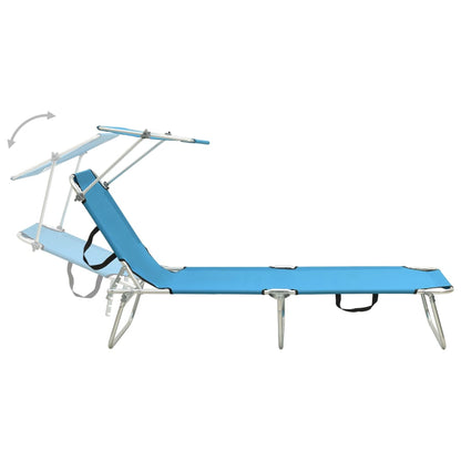 Sun Lounger | Blue | Aluminium frame, 600D polyester fabric | Standard