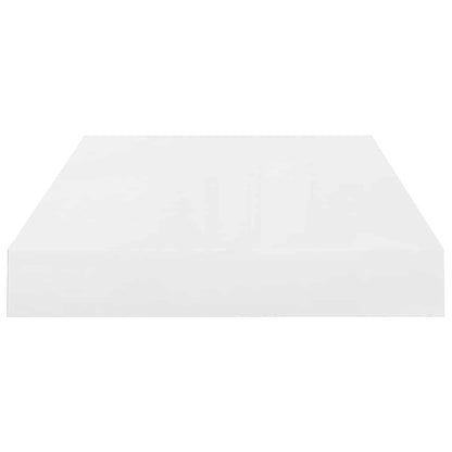 Floating Wall Shelf High Gloss White 40x23.5x3.8 cm MDF