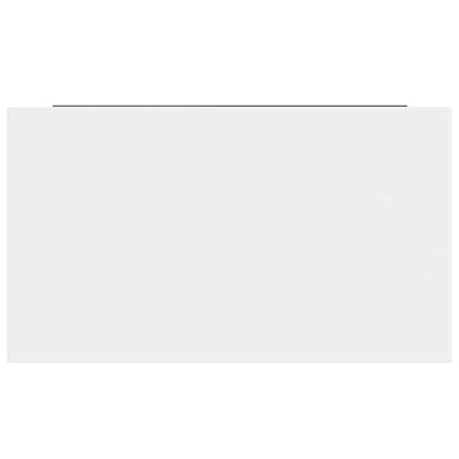 Floating Wall Shelf High Gloss White 40x23x3.8 cm MDF