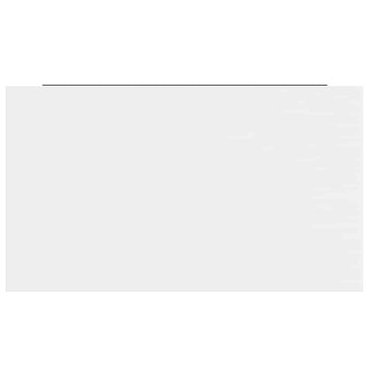 Floating Wall Shelves 4 pcs High Gloss White 40x23x3.8 cm MDF