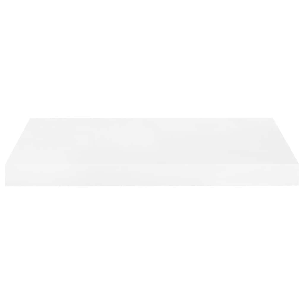 Floating Wall Shelf High Gloss White 50x23.5x3.8 cm MDF