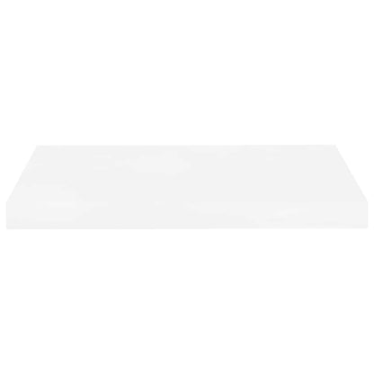 Floating Wall Shelf High Gloss White 50x23x3.8 cm MDF