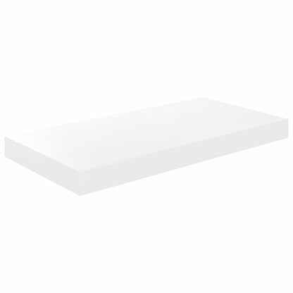 Floating Wall Shelves 4 pcs High Gloss White 50x23.5x3.8 cm MDF