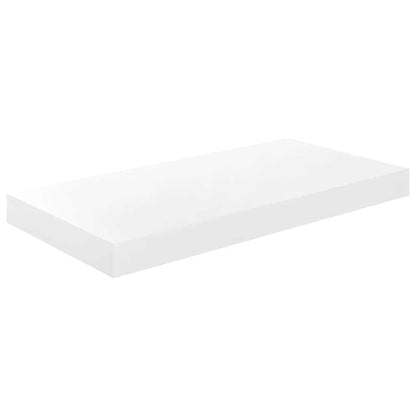 Floating Wall Shelves 4 pcs High Gloss White 50x23x3.8 cm MDF