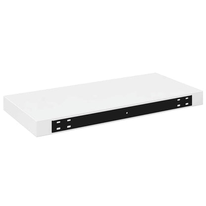 Floating Wall Shelves 4 pcs High Gloss White 50x23x3.8 cm MDF