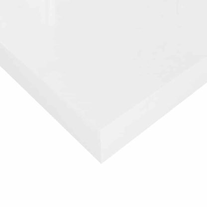 Floating Wall Shelf High Gloss White 60x23.5x3.8 cm MDF