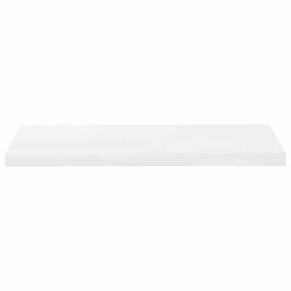 Floating Wall Shelf High Gloss White 80x23.5x3.8 cm MDF