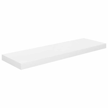 Floating Wall Shelves 4 pcs High Gloss White 80x23.5x3.8 cm MDF
