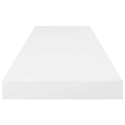 Floating Wall Shelves 4 pcs High Gloss White 80x23.5x3.8 cm MDF