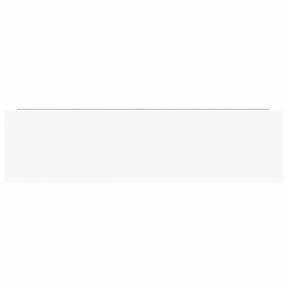 Floating Wall Shelves 2 pcs High Gloss White 90x23.5x3.8 cm MDF