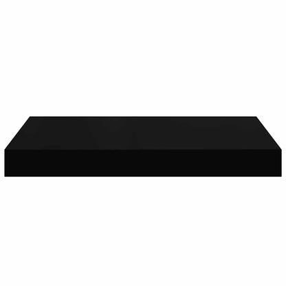 Floating Wall Shelf High Gloss Black 40x23x3.8 cm MDF