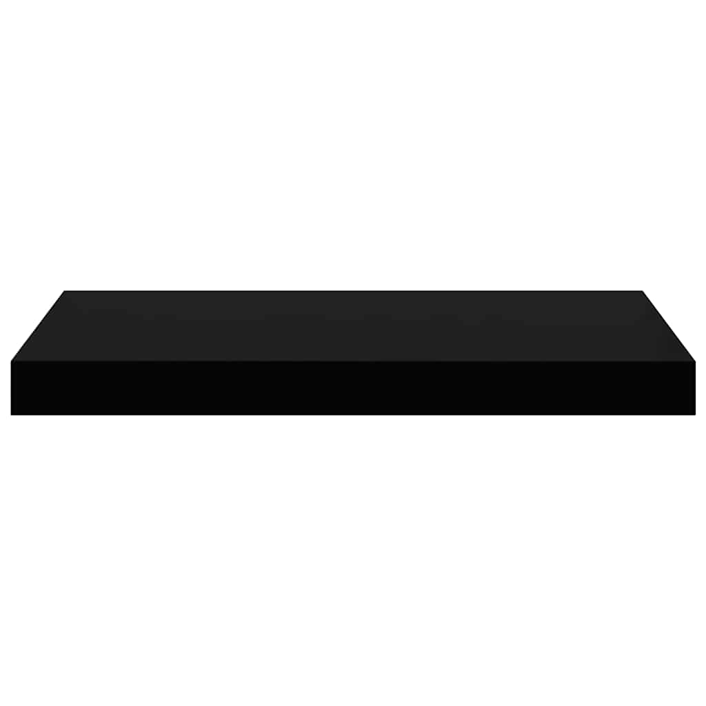 Floating Wall Shelf High Gloss Black 50x23.5x3.8 cm MDF