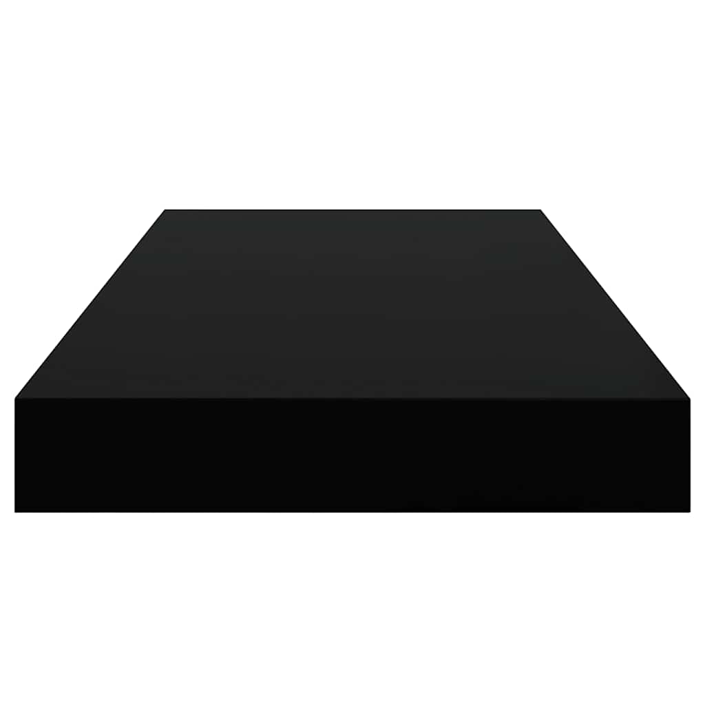 Floating Wall Shelf High Gloss Black 50x23.5x3.8 cm MDF