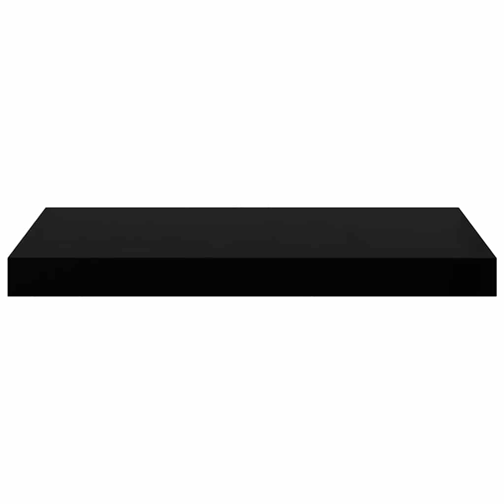 Floating Wall Shelves 4 pcs High Gloss Black 50x23x3.8 cm MDF
