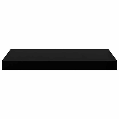 Floating Wall Shelves 4 pcs High Gloss Black 50x23x3.8 cm MDF