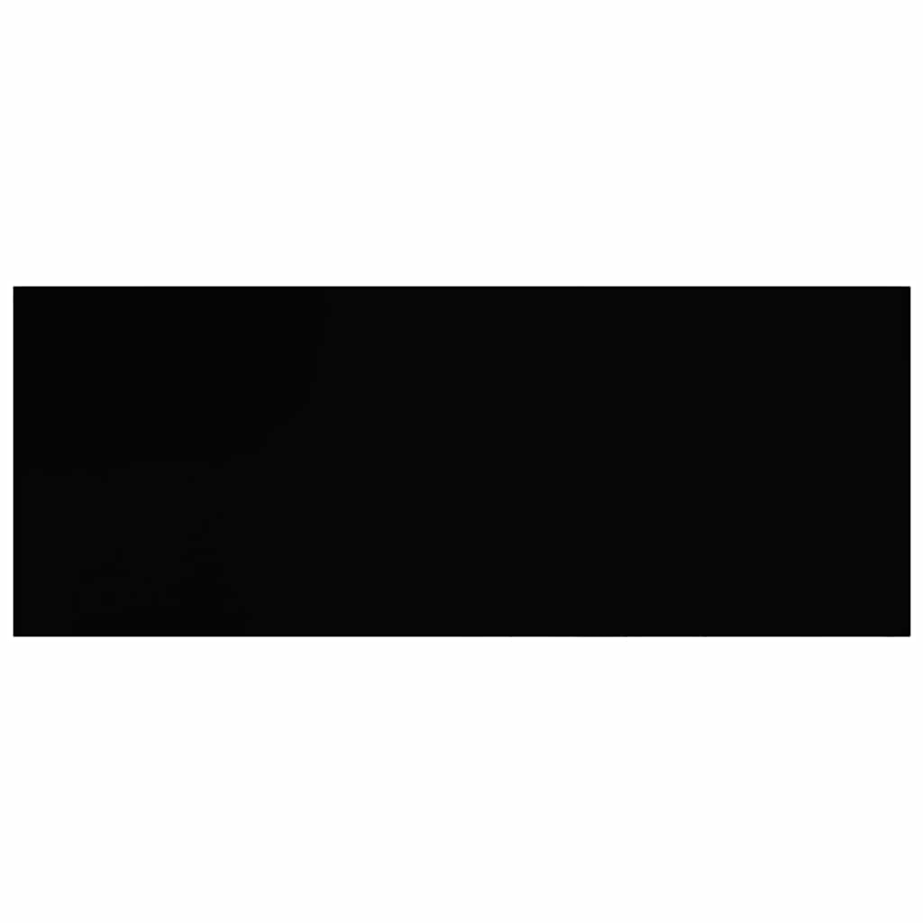 Floating Wall Shelves 4 pcs High Gloss Black 60x23.5x3.8 cm MDF