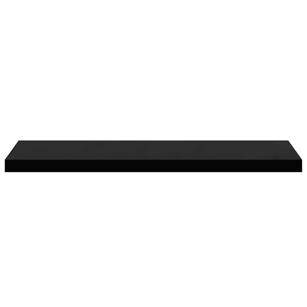 Floating Wall Shelf High Gloss Black 90x23.5x3.8 cm MDF