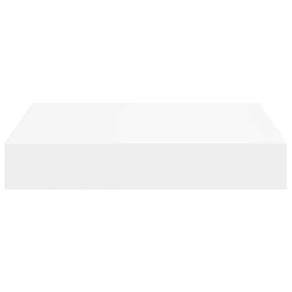 Floating Wall Shelf White 23x23.5x3.8 cm MDF