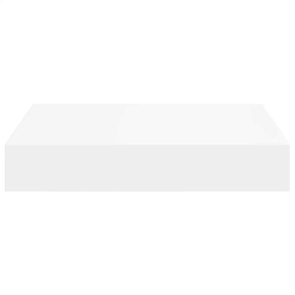 Floating Wall Shelf White 23x23.5x3.8 cm MDF