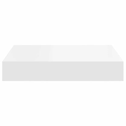 Floating Wall Shelf White 23x23.5x3.8 cm MDF