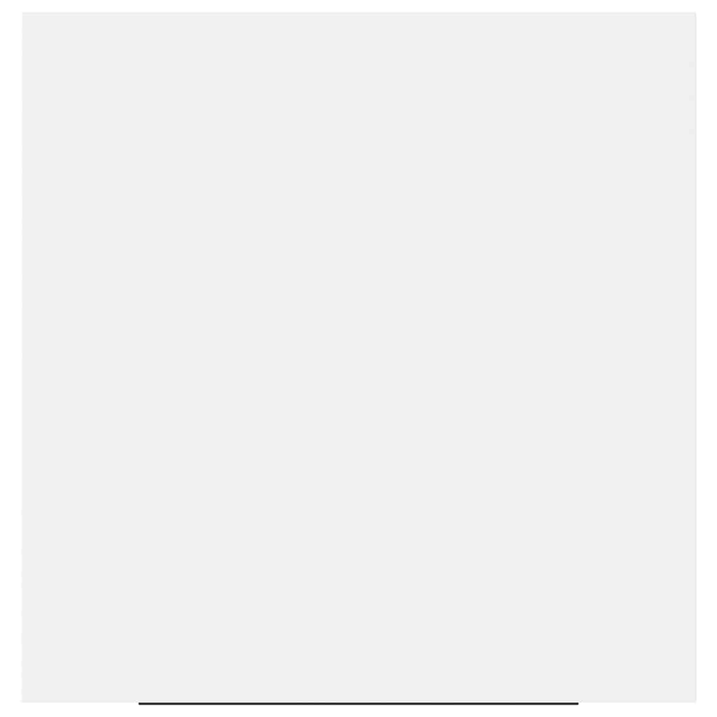 Floating Wall Shelf White 23x23.5x3.8 cm MDF