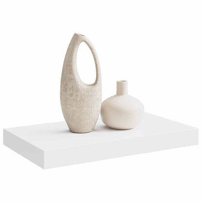 Floating Wall Shelf White 40x23.5x3.8 cm MDF