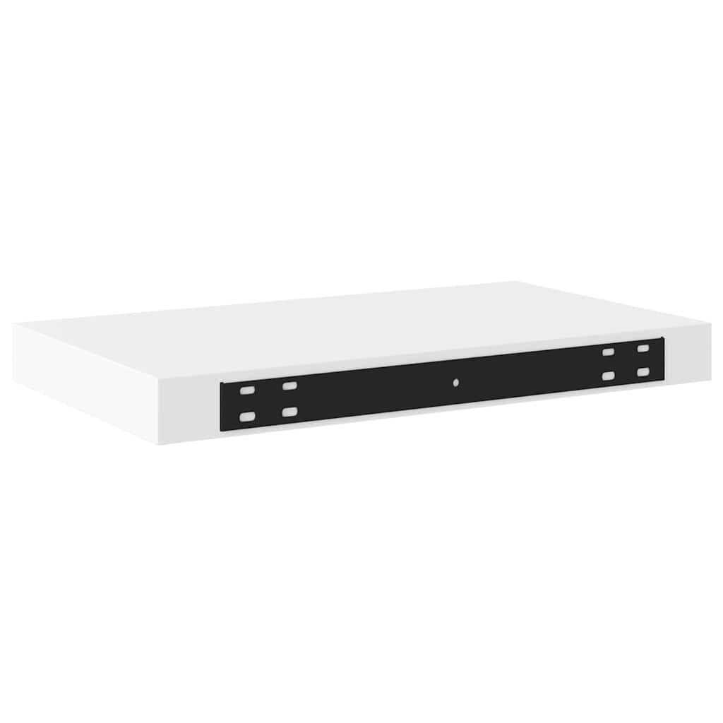 Floating Wall Shelf White 40x23x3.8 cm MDF