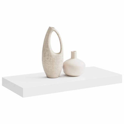 Floating Wall Shelf White 50x23x3.8 cm MDF