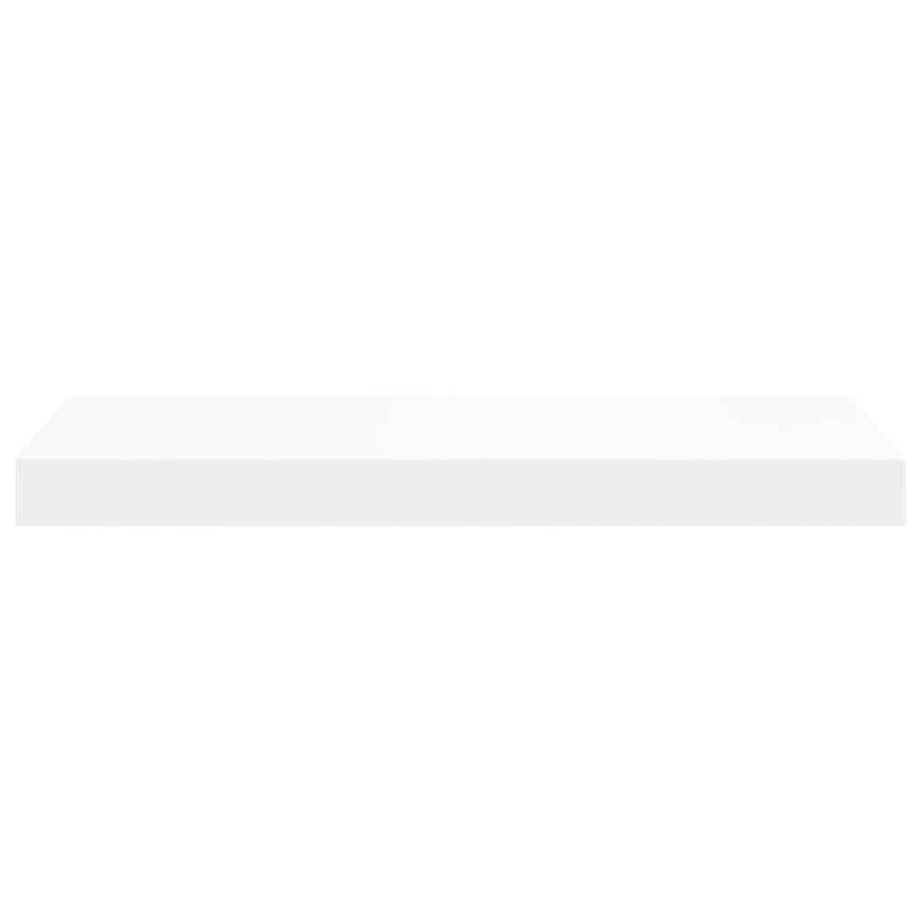 Floating Wall Shelf White 50x23x3.8 cm MDF