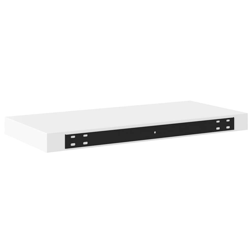 Floating Wall Shelf White 50x23x3.8 cm MDF