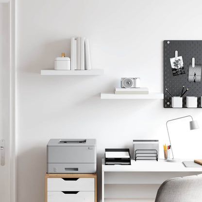 Floating Wall Shelves 2 pcs White 50x23x3.8 cm MDF