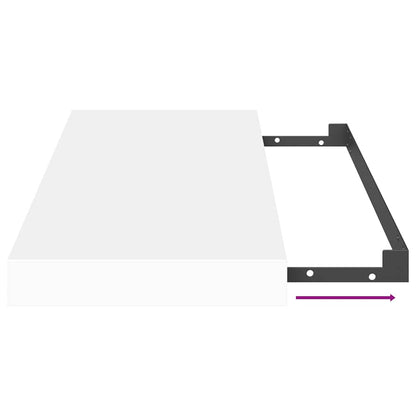 Floating Wall Shelves 4 pcs White 50x23x3.8 cm MDF