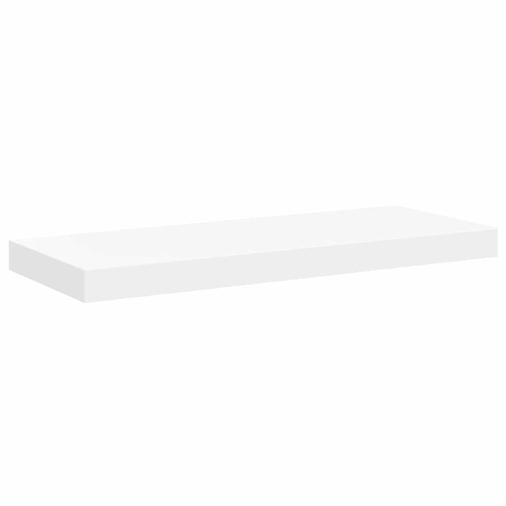 Floating Wall Shelves 2 pcs White 60x23.5x3.8 cm MDF