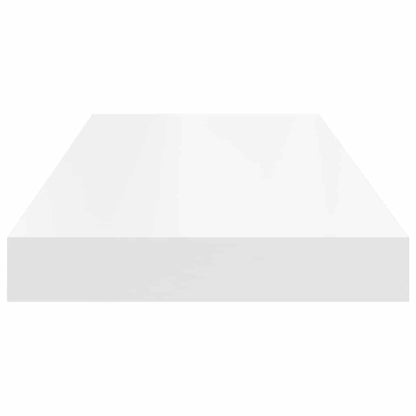 Floating Wall Shelves 2 pcs White 60x23.5x3.8 cm MDF