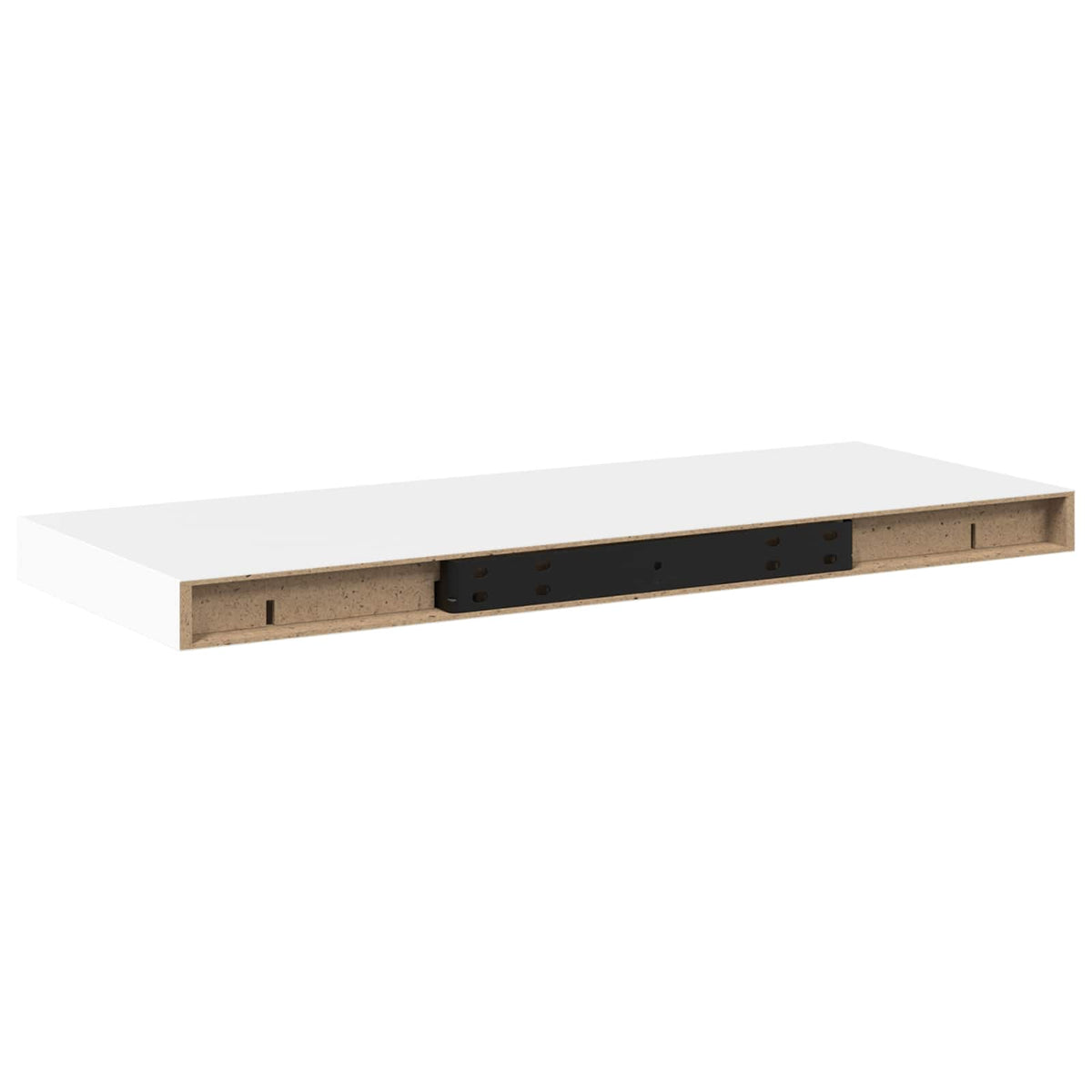 323813 vidaXL Floating Wall Shelves 4 pcs White 60x23,5x3,8 cm MDF