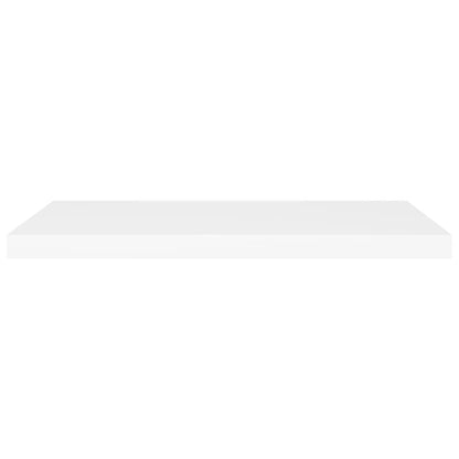 Floating Wall Shelf White 80x23.5x3.8 cm MDF