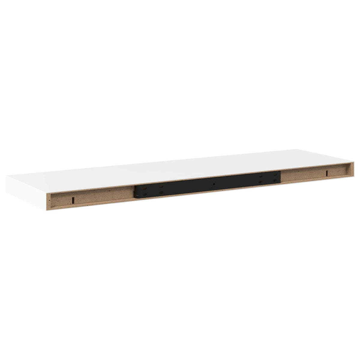 323816 vidaXL Floating Wall Shelves 4 pcs White 80x23,5x3,8 cm MDF