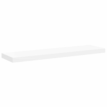 Floating Wall Shelf White 90x23.5x3.8 cm MDF