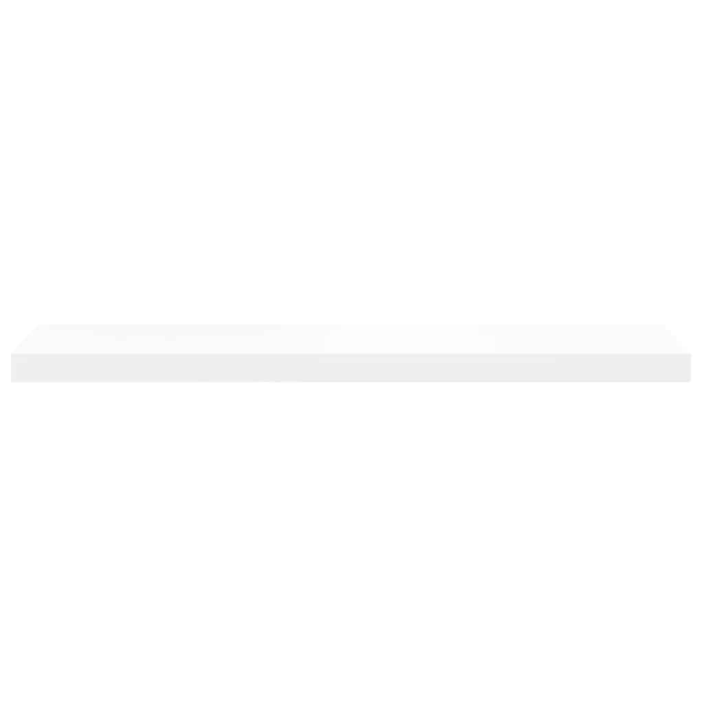 Floating Wall Shelf White 90x23.5x3.8 cm MDF