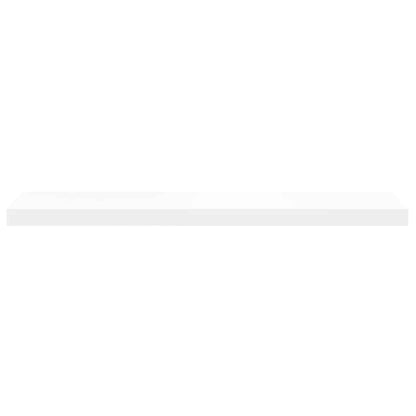 Floating Wall Shelf White 90x23.5x3.8 cm MDF